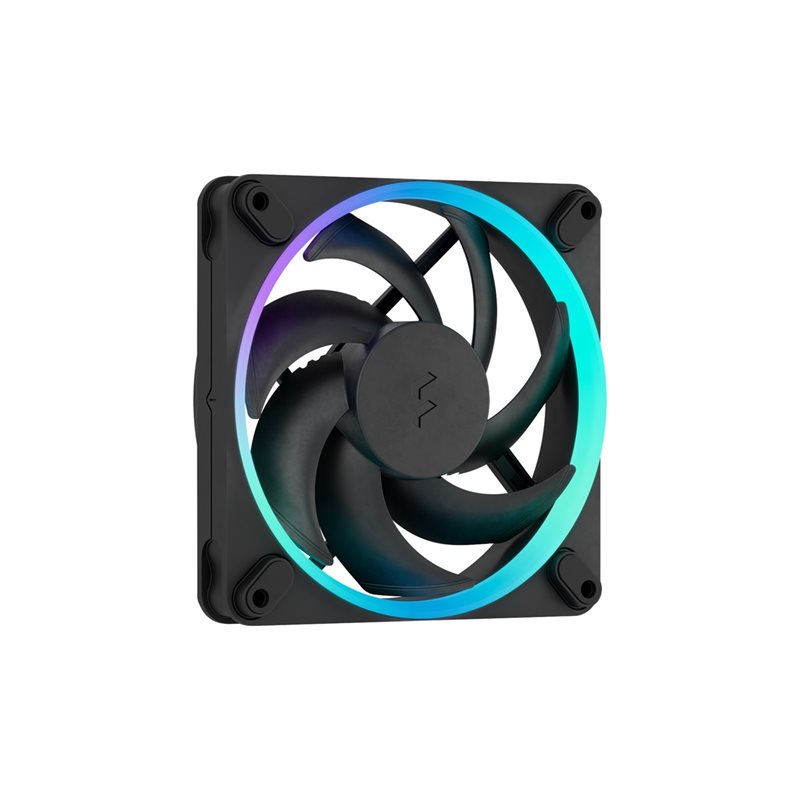 Fractal Design Momentum 12 RGB - Black, 120mm PWM-laitetuuletin, musta