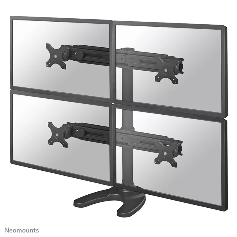 Neomounts by Newstar 19-30" x4 Monitor Desk Mount, näyttövarsi/jalusta pöydälle neljälle näytölle, musta