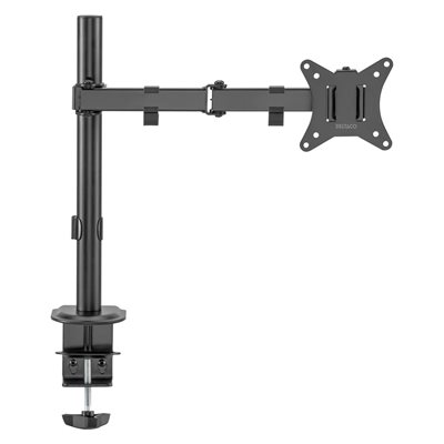 Deltaco 17-32" Single Desk Mount, näyttövarsi pöydälle, musta