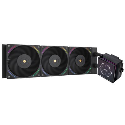 Thermalright Hyper Vision 360 ARGB BLACK, 360mm AIO-nestejäähdytysratkaisu prosessorille, musta