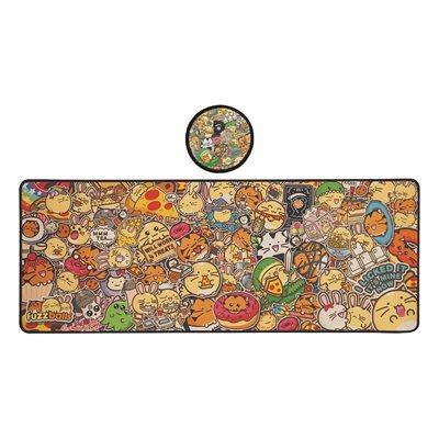 FaNaTtik Fuzzballs Desk Pad & Coaster Set Judge Dredd, hiirimatto + lasialunen
