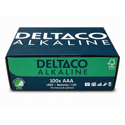 Deltaco AAA/LR03-paristo, 100kpl