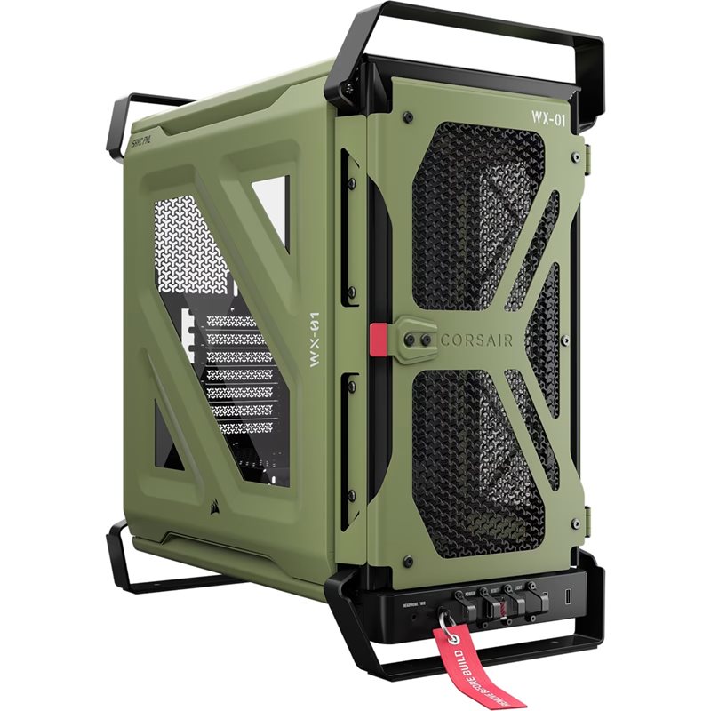 Corsair WARTHOG Airflow, ikkunallinen miditornikotelo, Olive Drab