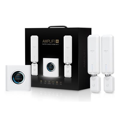 Ubiquiti AmpliFi HD, kodin langaton Wi-Fi Mesh -järjestelmä, 802.11ac, valkoinen