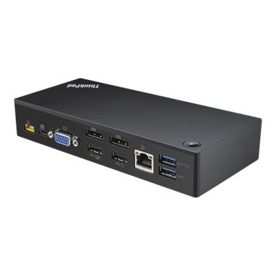 Lenovo ThinkPad USB-C Dock -telakointiasema, musta, kunnostettu