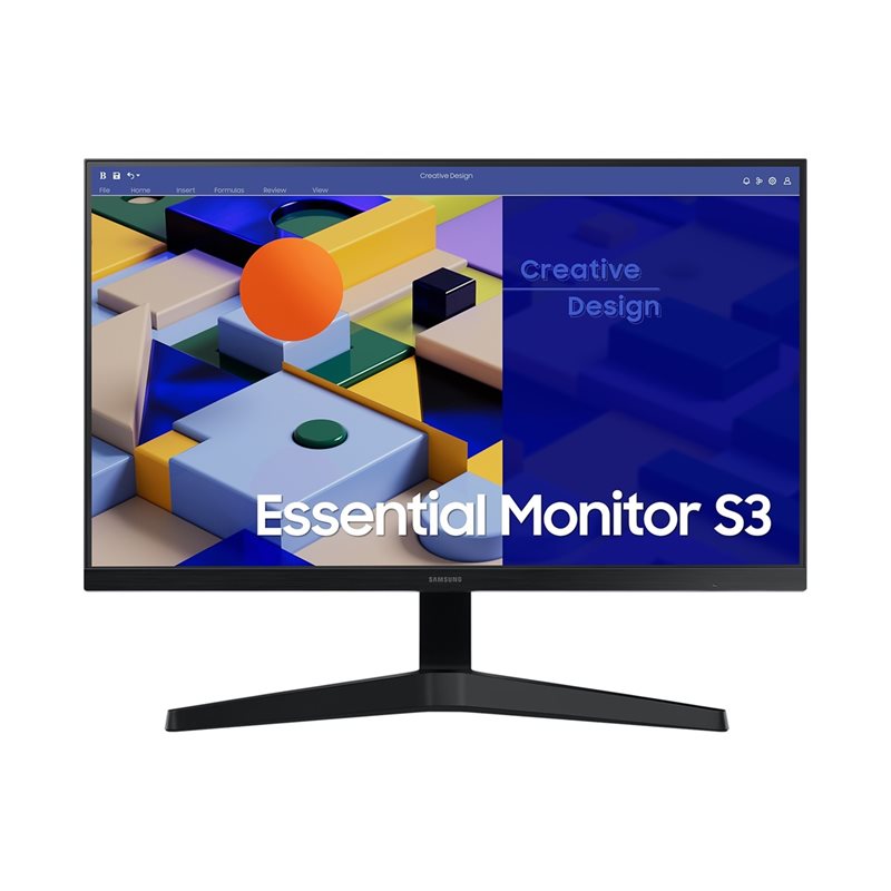 Samsung 24" Essential Monitor S31C, 75Hz Full HD -monitori, musta (Tarjous! Norm. 119,00€)