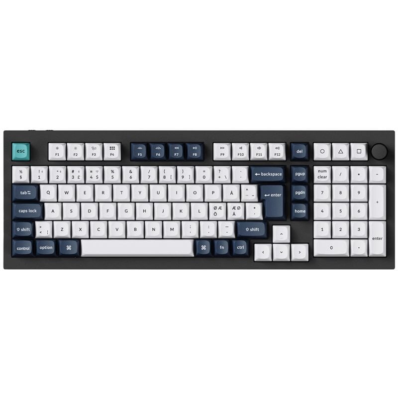 Keychron Q5 Max, langaton mekaaninen näppäimistö, 96%, Gateron Jupiter Red, Carbon Black