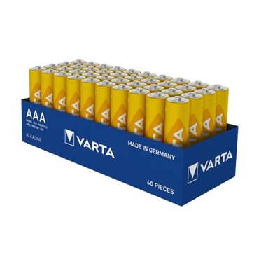 Varta AAA/LR03 Longlife -paristo, 40kpl