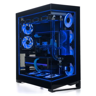 Jimm's Liquid Builds - Fifty Shades of Blue, nestejäähdytetty pelitietokone