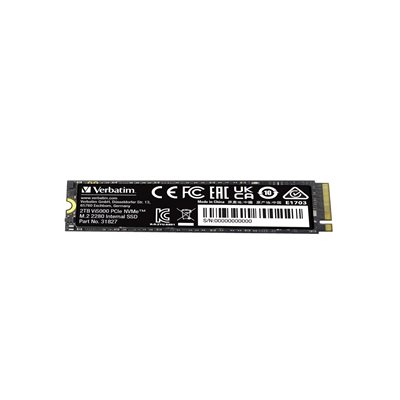 Verbatim 2TB Vi5000, NVMe SSD -levy, M.2 2280, PCIe Gen4 x4, 5000/4300 MB/s