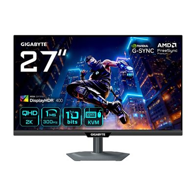 Gigabyte 27" M27Q3, 320Hz (OC) QHD-pelimonitori, musta