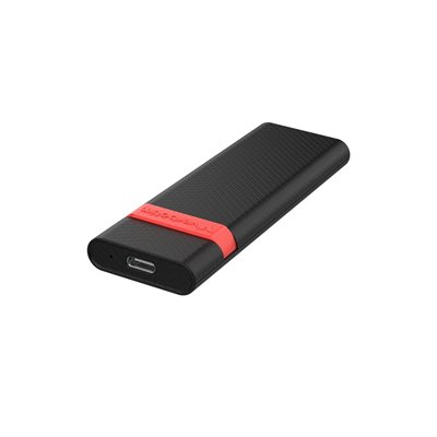 Verbatim Ulkoinen kotelo M.2 NVMe SSD-levylle, 3.2 Gen2 USB-C, hopea