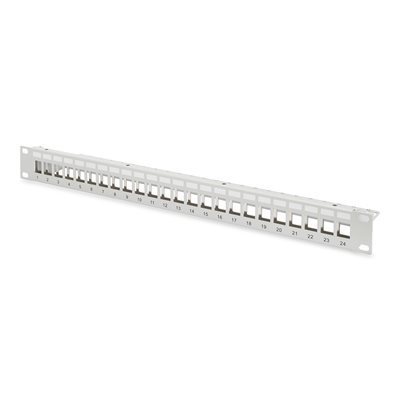 Digitus 19" Modular Patch Panel, 24-porttinen kytkentäpaneeli, harmaa