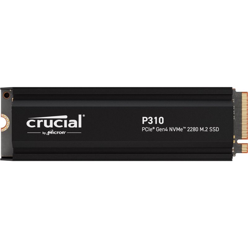 Crucial (Outlet) 4TB P310 PCIe Gen4 NVMe with heatsink SSD-levy, M.2 2280, 7100/6000 MB/s