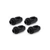 Alphacool Apex Grip Adapter 90° -sovitinsarja, OT/IT, G1/4, kierrettävä, 4 kpl, musta