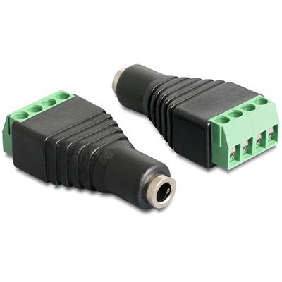 DeLock 3,5mm stereo naaras -> 4-pin riviliitin -adapteri, musta