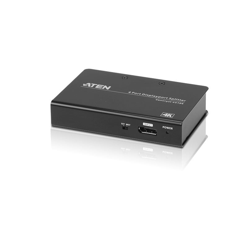 Aten 2-porttinen DisplayPort 1.2a -jakaja, musta