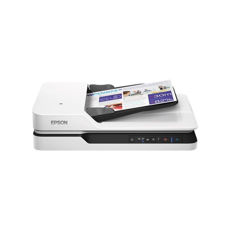 Epson WorkForce DS-1660W -asiakirjaskanneri, A4, duplex, valkoinen/musta - Kuva 2