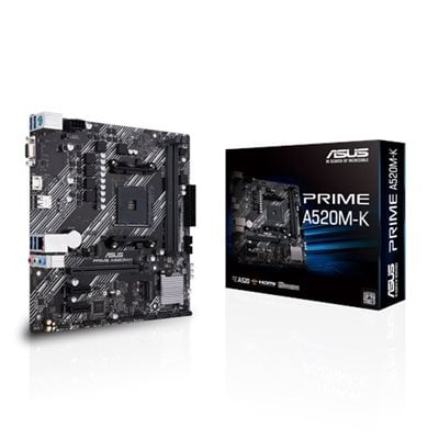 Asus PRIME A520M-K, mATX-emolevy