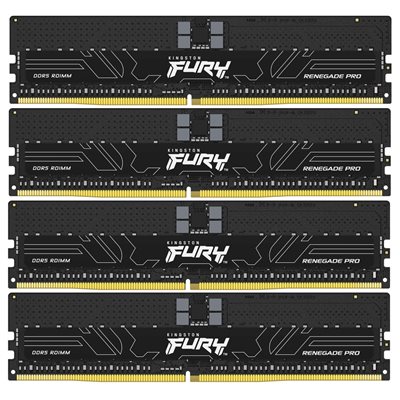 Kingston 64GB (4 x 16GB) FURY Renegade Pro DDR5 RDIMM, 5600MHz, ECC, CL36, 1.25V, musta