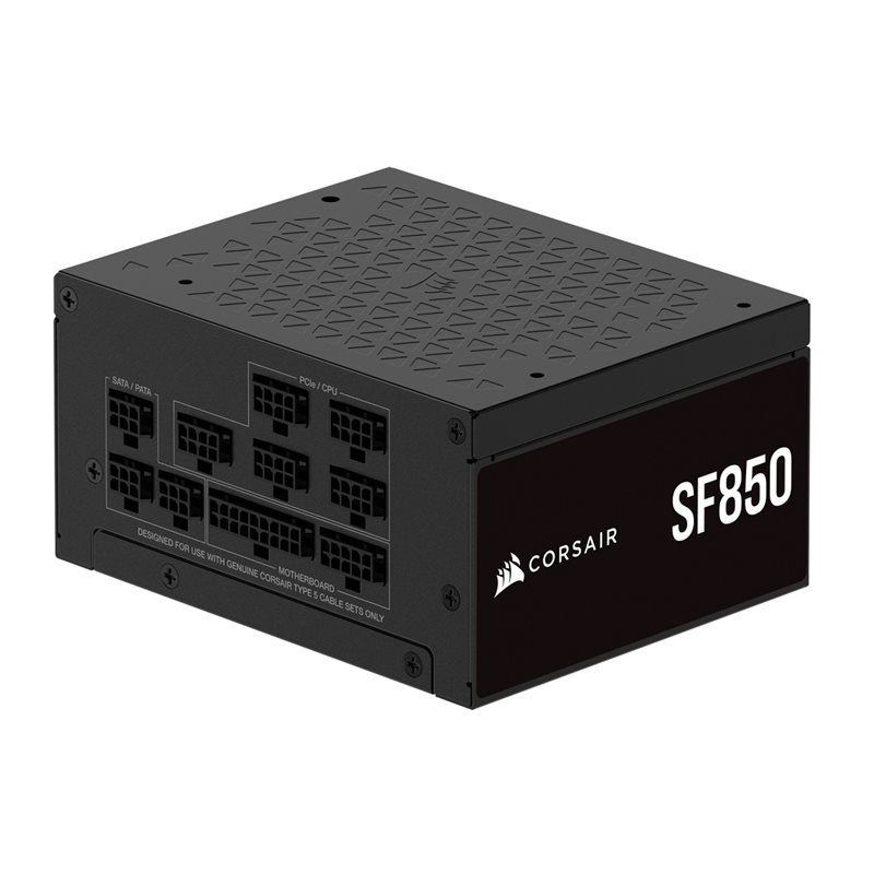 Corsair 850W SF Series SF850, SFX-virtalähde, 80 Plus Platinum, musta