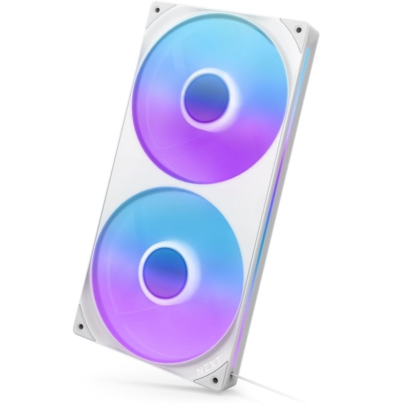 NZXT F280 RGB CORE White UNIBODY, 280mm PWM-laitetuuletin, valkoinen