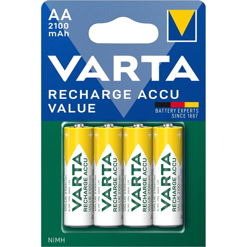 Varta AA/LR06 -akkuparisto, 2100mAh, 4kpl