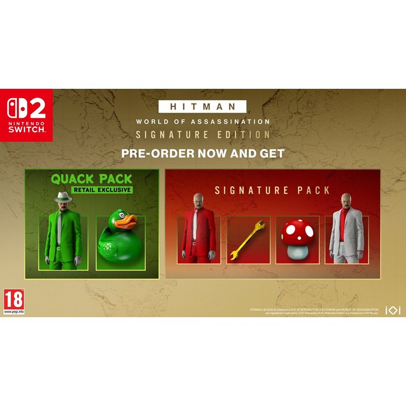 Solutions 2 GO Hitman: World of Assassination - Signature Edition, (Switch 2, K-18!) Ennakkotilaa! - Kuva 2