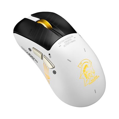 Asus ROG KERIS II ORIGIN KOJIMA EDITION, langaton pelihiiri, 42 000 DPI, Moonlight White/Musta