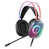 Deltaco Gaming DH230 Puoliläpinäkyvä pelikuuloke, RGB, läpinäkyvä / musta