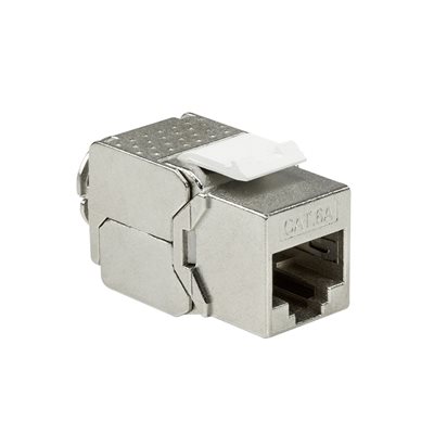 Logilink Suojattu STP Cat6A Keystone-liitin, työkaluton, hopea