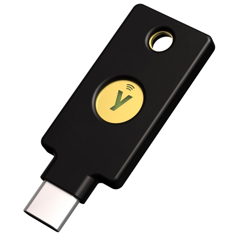 Yubico YubiKey 5C NFC, turva-avain, USB-C, musta
