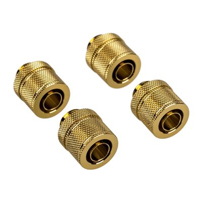 Corsair Hydro X Series XF Compression 10/13mm Fitting Four Pack - Gold -ruuviliitinsarja, 4 kpl, kulta