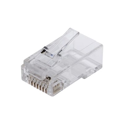 NORTH UTP Cat6 suojaamaton laitekaapelin RJ45-liitin, pihtipuristettava, 10 kpl