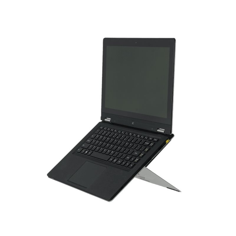 R-Go Tools R-Go Riser Attachable Laptop Stand, säädettävä kannettavan tietokoneen teline, hopea