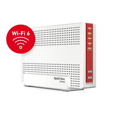 AVM FRITZ!Box 6690 Cable -kaapelimodeemi, valkoinen/punainen