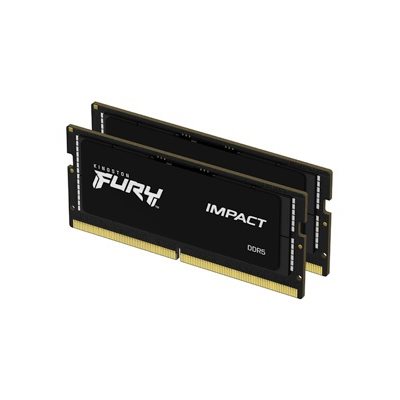 Kingston 64GB (2 x 32GB) FURY Impact, DDR5 4800MHz, SO-DIMM, CL38, 1.10V, musta