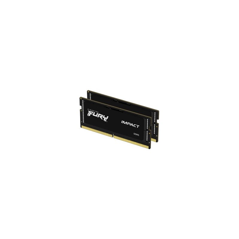 Kingston 64GB (2 x 32GB) FURY Impact, DDR5 4800MHz, SO-DIMM, CL38, 1.10V, musta