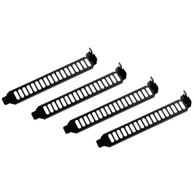 SilverStone Aero Slots, tuuletinaukoilla varustettu takapaneelin suoja, musta