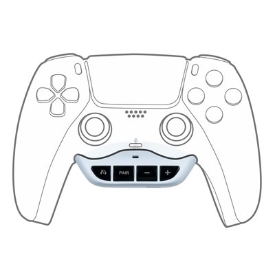 BigBen Wireless Audio Adapter, langaton audiosovitin PS5:lle, valkoinen/musta