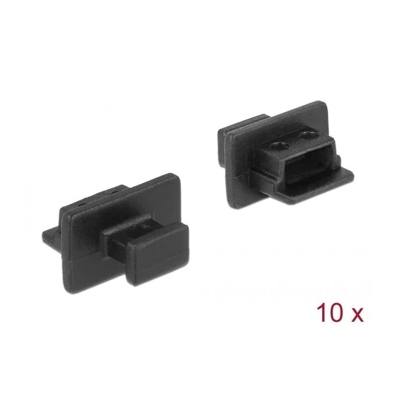 DeLock Pölysuoja USB 2.0 Mini-B gripillä, 10kpl, musta