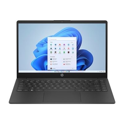 HP 14" 14-em0000no, kannettava tietokone, musta