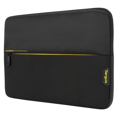 Targus ≤15.6” CityGear Laptop Sleeve, kannettavan tietokoneen suojatasku, musta