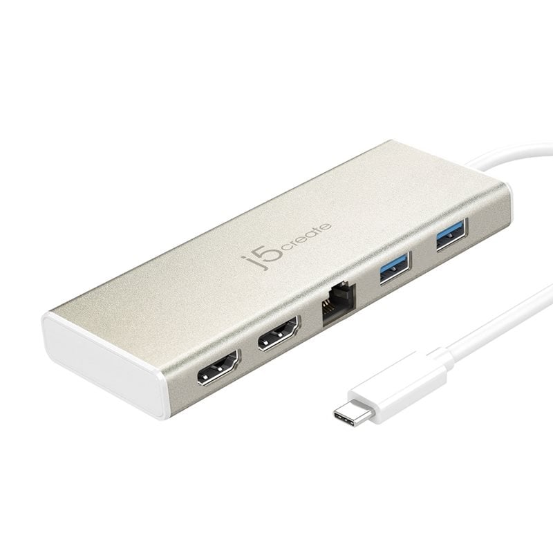 j5create 3.1 Gen1 USB-C minitelakka, samppanja