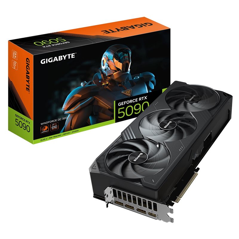 Gigabyte GeForce RTX 5090 WINDFORCE OC -näytönohjain, 32GB GDDR7