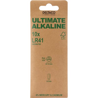 Deltaco 392/LR41 -paristo, 10kpl