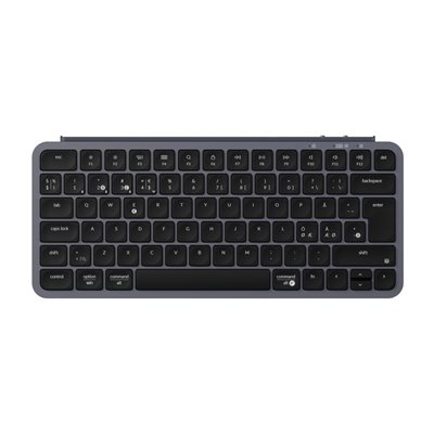 Keychron B1 Pro, Ultra-Slim langaton näppäimistö, 75%, Space Gray