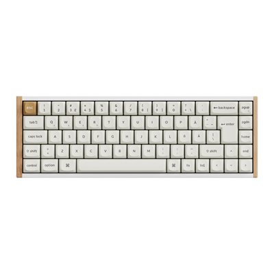 Keychron K6 HE SE, langaton mekaaninen näppäimistö, 65%, Gateron 2.0 Purple Magnetic Switch, valkoinen