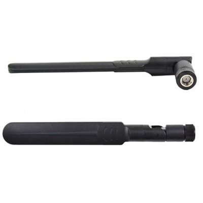 Arronna 2,4/5 GHz ympärisäteilevä Wi-Fi -antenni, RP-SMA, 8 dBi, musta