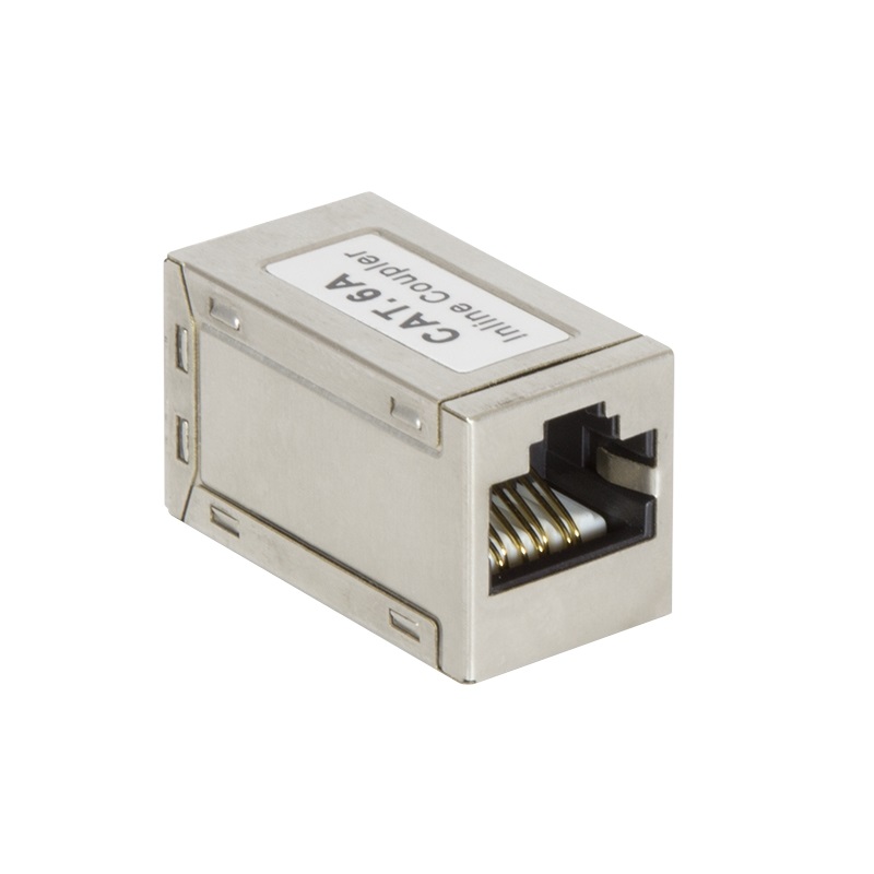 Logilink Suojattu STP Cat6A RJ-45 Coupler -jatkoliitin, musta